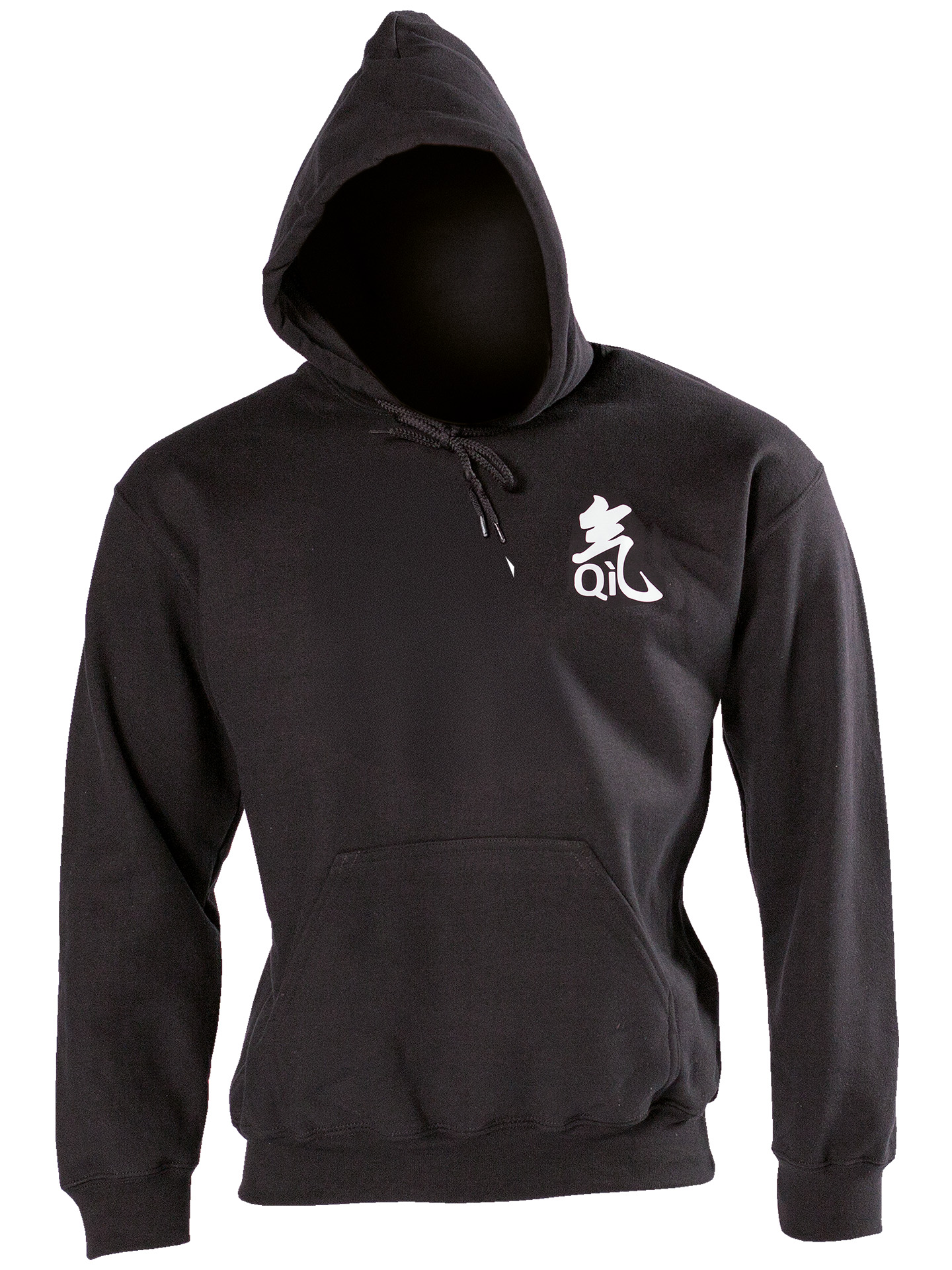 QI Kapuzenpullover schwarz