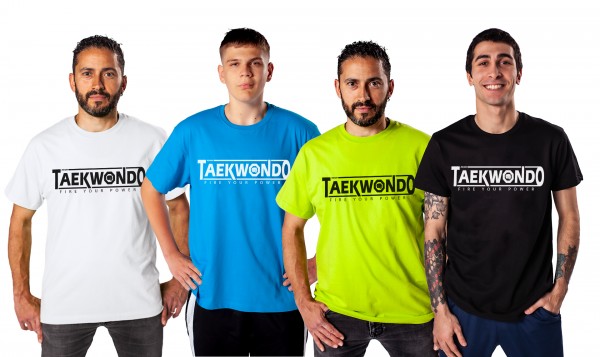 T-Shirt Brustdruck Taekwondo Fire