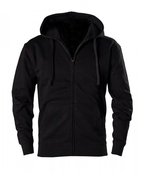 Zip Hoody / Zipper schwarz