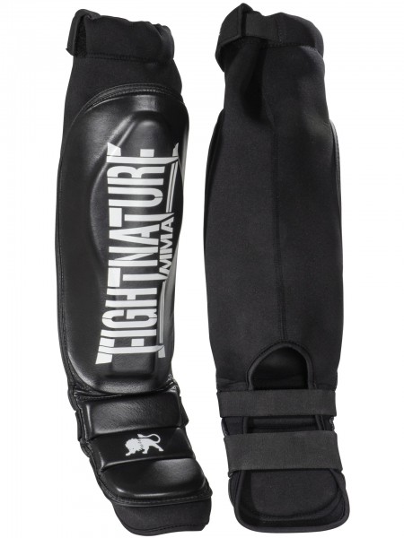 FIGHTNATURE Schienbein- und Spannschutz Leder MMA