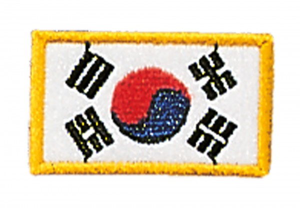 Stickabzeichen Länderflagge Korea